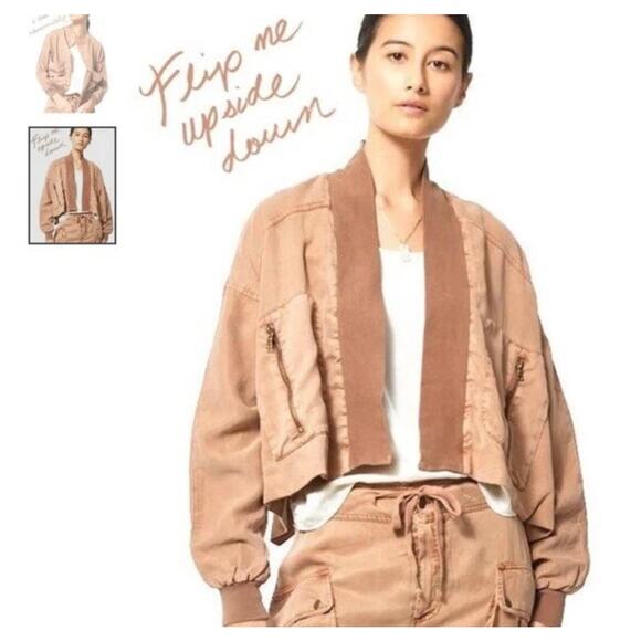 YFB Young Fabulous & Broke size medium beige reversible jacket - Picture 1 of 7